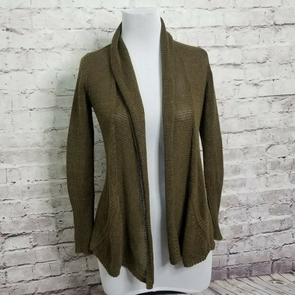 Anthropologie Sweaters - Anthropologie Angel of the North Olive Cardigan
